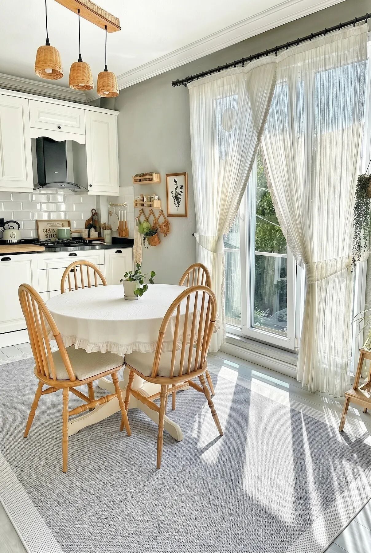 Lora 3205 Kaymaz Taban Bordürlü Sisal Halı