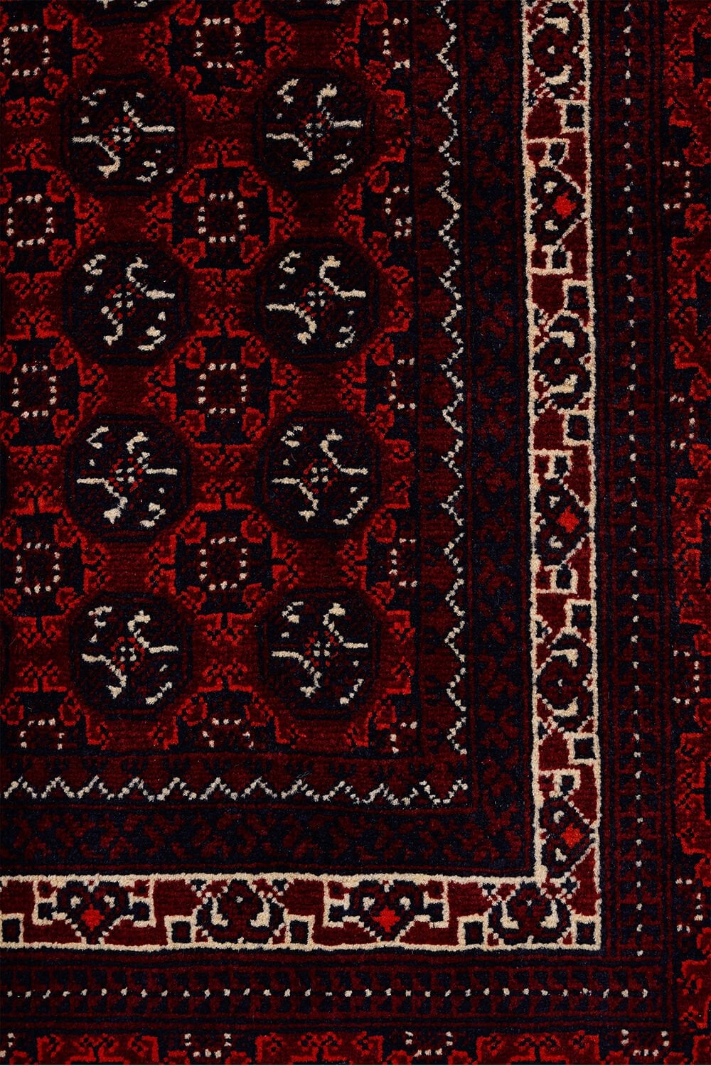 Afgan Hoca Roshnai El Dokuma Yün Halı