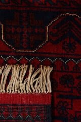 Afgan Khamyab El Dokuma Yün Halı Kırmızı - 81x290