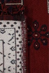 Orient 1 Afgan Desenli Kırmızı Klasik Yıkanabilir Pamuklu Kilim