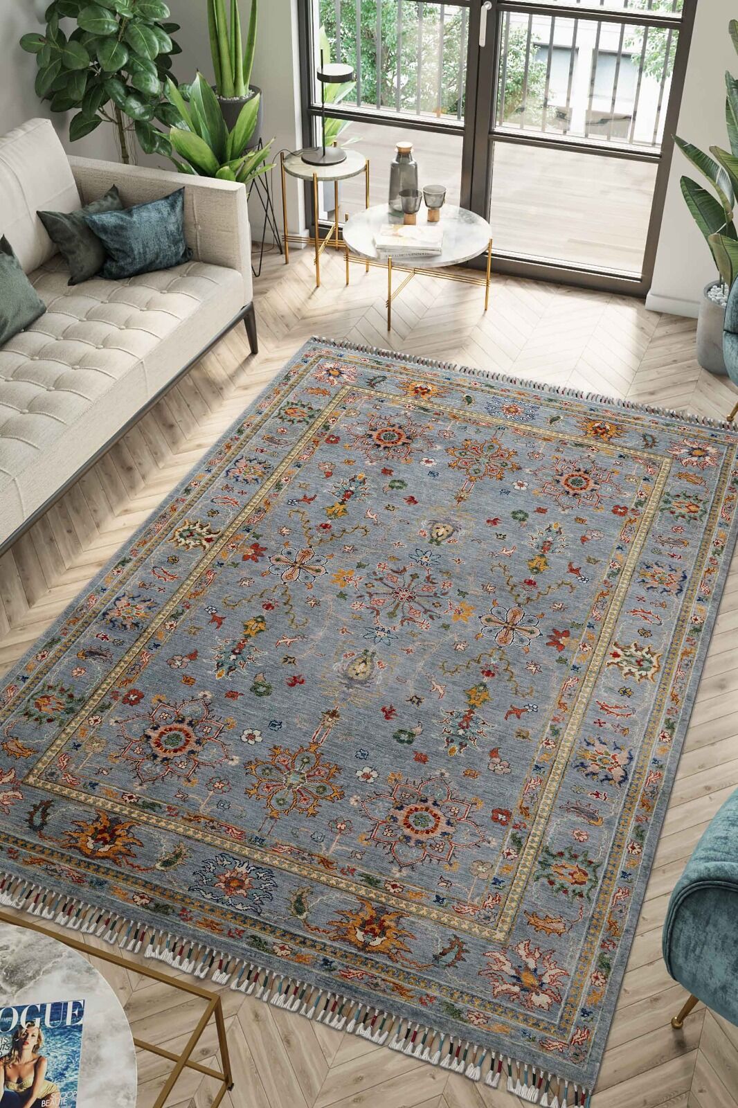 RHMN Afgan Orjin El Dokuma Yün Halı