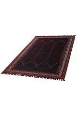 Orient 2 Afgan Desenli Kırmızı Klasik Yıkanabilir Pamuklu Kilim