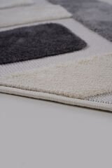 İndus 8002 Krem Geometrik Salon Halısı Kesme Halı