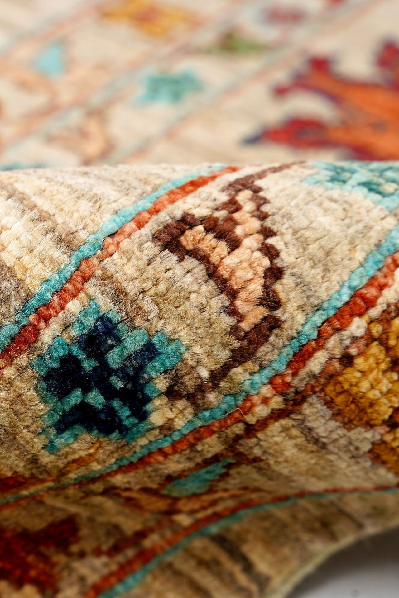 SHB Afgan Orjin El Dokuma Yün Halı