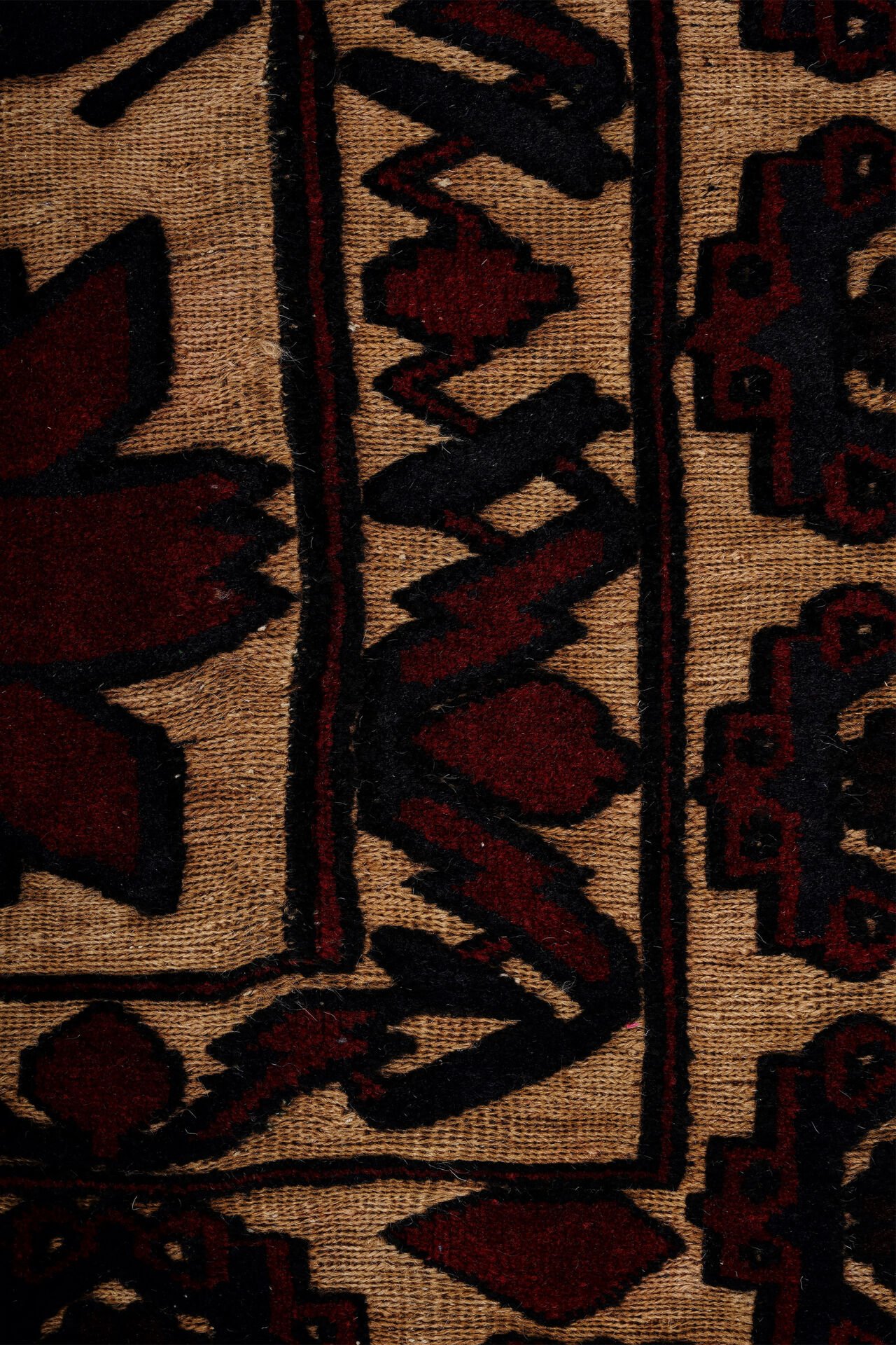 Afgan Berceste El Dokuma Yün Halı