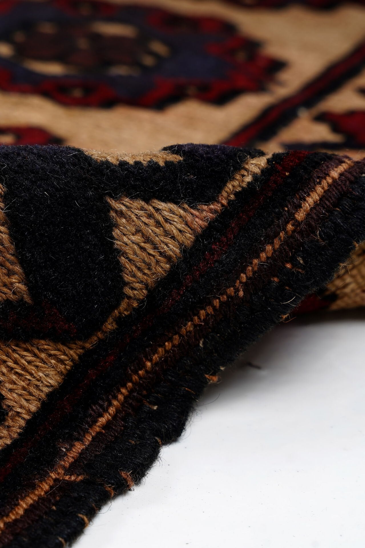 Afgan Berceste El Dokuma Yün Halı