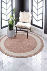 Baskı Jüt Trq002 Dekoratif Makine Halısı