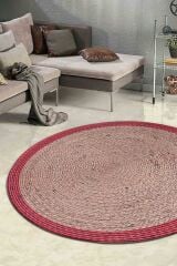 Baskı Jüt Trq003 Dekoratif Makine Halısı