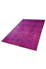Overdye Exclusive Pembe Eskitme El Dokuma Halı