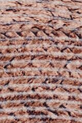 Baskı Jüt Trq030 Pembe Dekoratif Makine Halısı
