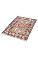 Afgan Şirvan El Dokuma Yün Halı Renkli - 83x109