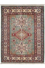 Afgan Şirvan El Dokuma Yün Halı Renkli - 83x109