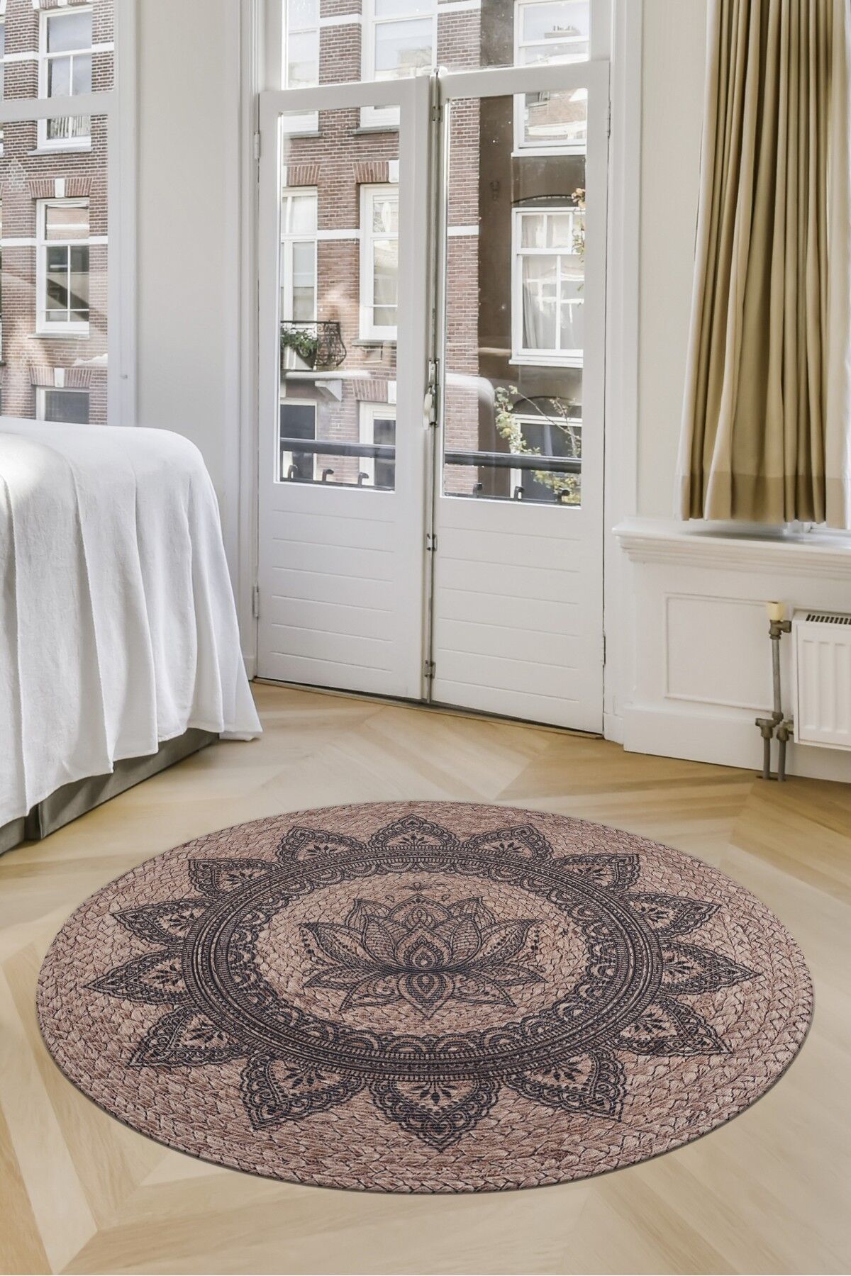 Baskı Jüt Trq050 Modern Makine Halısı
