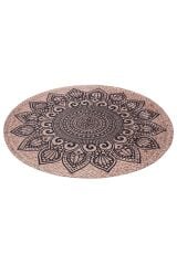 Baskı Jüt Trq054 Dekoratif Makine Halısı