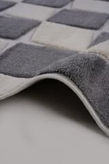 İndus 8004 Gri/Krem Geometrik Salon Halısı Yolluk Kesme Makine Halısı