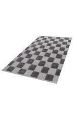 İndus 8004 Gri/Krem Geometrik Salon Halısı Yolluk Kesme Makine Halısı