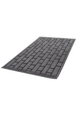 İndus 8008 Gri Modern Mutfak Halısı Koridor Halısı Kesme Makine Halısı