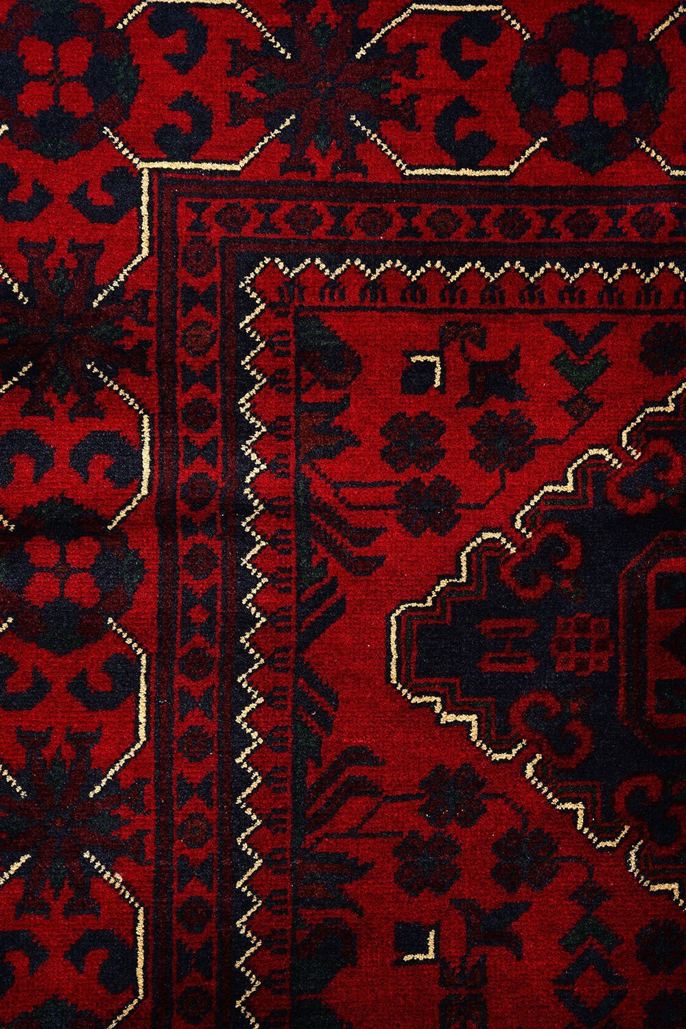 Afgan Khamyab El Dokuma Yün Halı