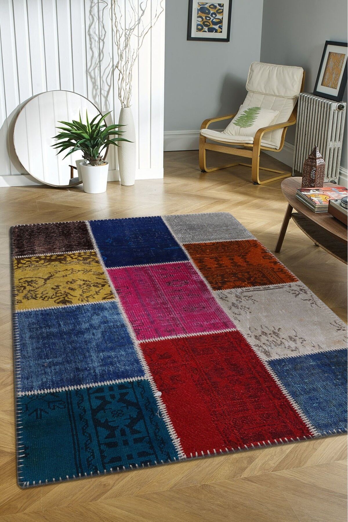 Patchwork 3707 Modern El Dokuma Halı