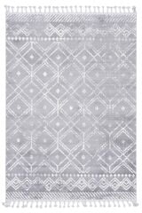 Beyond 4957A Gri Çizgili Modern Makine Dokuma Kilim
