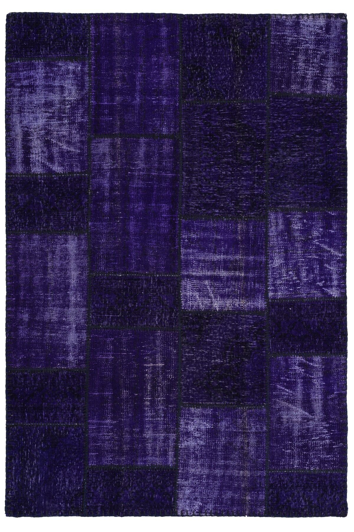 Patchwork Mor Modern El Dokuma Halı