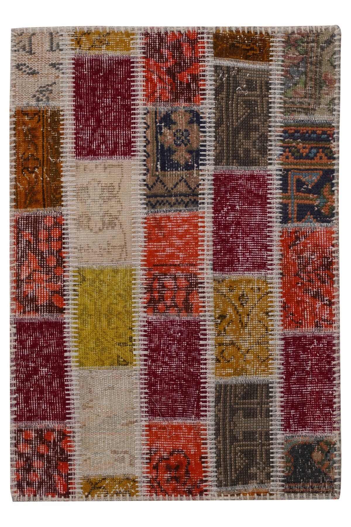 Patchwork Ptch 03 Renkli Modern El Dokuma Halı