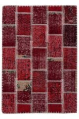 Patchwork Ptch 04 Kırmızı Modern El Dokuma Halı