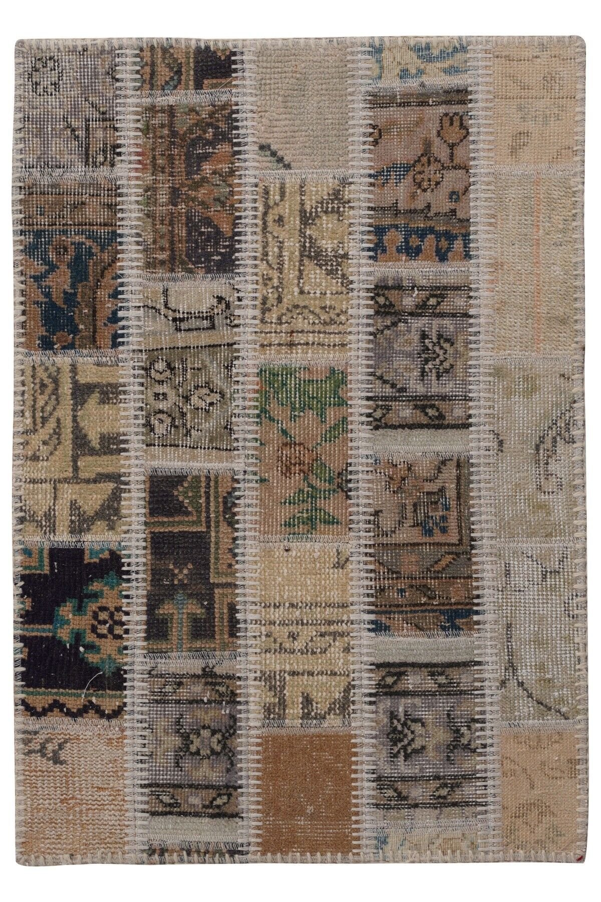 Patchwork Ptch 06 Renkli Modern El Dokuma Halı