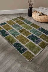 Patchwork Ptch 08 Renkli Modern El Dokuma Halı