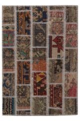 Patchwork Ptch 09 Renkli Modern El Dokuma Halı