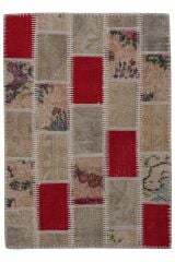 Patchwork Ptch 10 Renkli Modern El Dokuma Halı