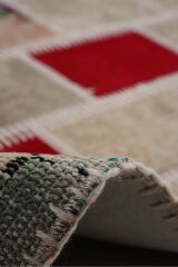 Patchwork Ptch 10 Renkli Modern El Dokuma Halı