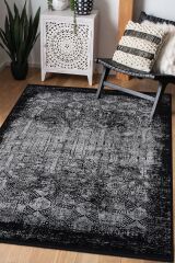 Black M240H Modern Makine Halısı