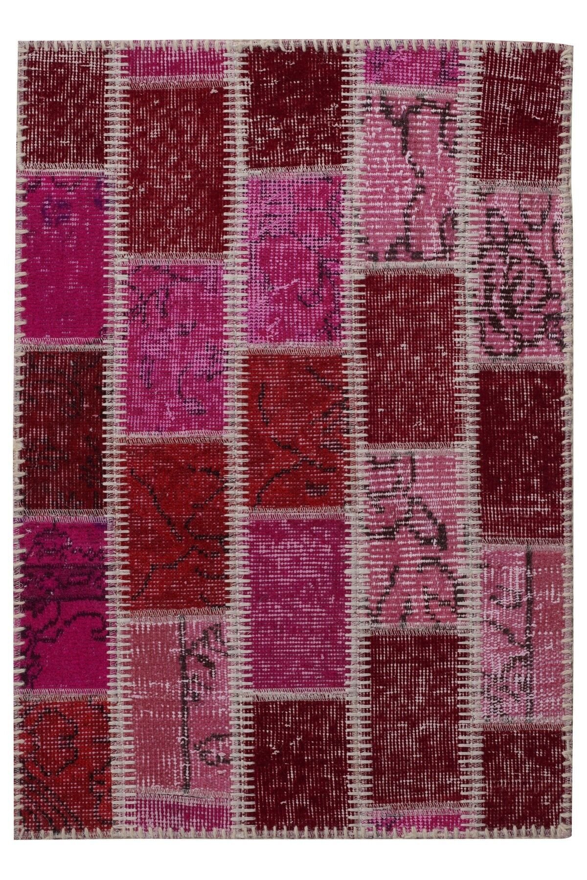 Patchwork Ptch 12 Renkli Modern El Dokuma Halı