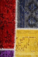 Patchwork Renkli Modern El Dokuma Halı