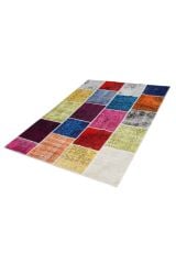 Patchwork Renkli Modern El Dokuma Halı