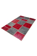 Patchwork Renkli Modern El Dokuma Halı