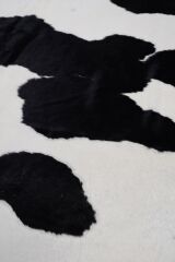 Buffalo Fst Dalmaçya Siyah / Beyaz Naturel Deri Halı