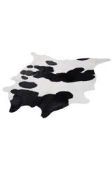 Buffalo Fst Dalmaçya Siyah / Beyaz Naturel Deri Halı