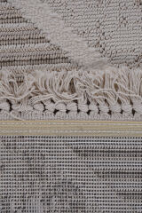 Bonn 8802 Krem Geometrik Modern Mutfak Halısı Kesme Halı