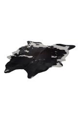 Buffalo Tgr Orjınal Siyah / Beyaz Naturel Deri Halı