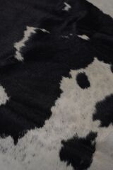 Buffalo Tgr Orjınal Siyah / Beyaz Naturel Deri Halı