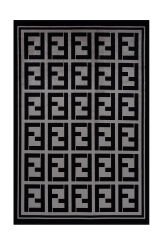 Naar Riva 9361 Bambu Halı GRİ / SİYAH - 160x230