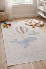 Minidream 2274A Yumuşak Dokulu Çocuk Halısı Krem - 125x200