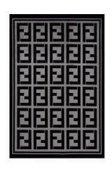 Naar Riva 9361 Bambu Halı GRİ / SİYAH - 160 cm