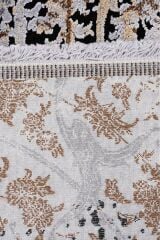 Cornelia 18517A Krem Salon Halısı Bambu Makine Halısı