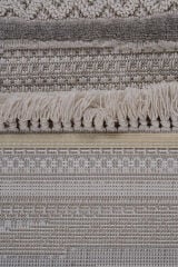 Bonn 8803 Bej Etnik Desenli Mutfak Halısı Kesme Halı Bej - 160 x 400