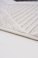 Bonn 8804 Krem Geometrik Mutfak Halısı Kesme Halı