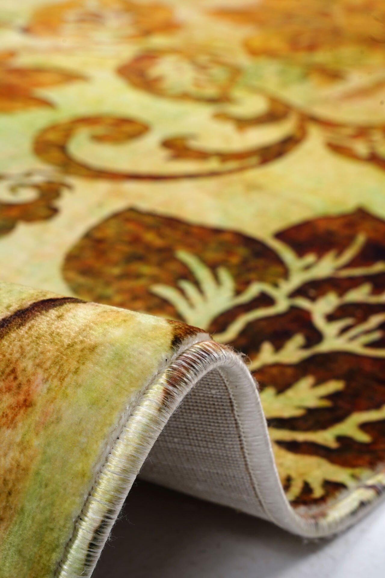 Fantezi 10095 Sarı Salon Halısı