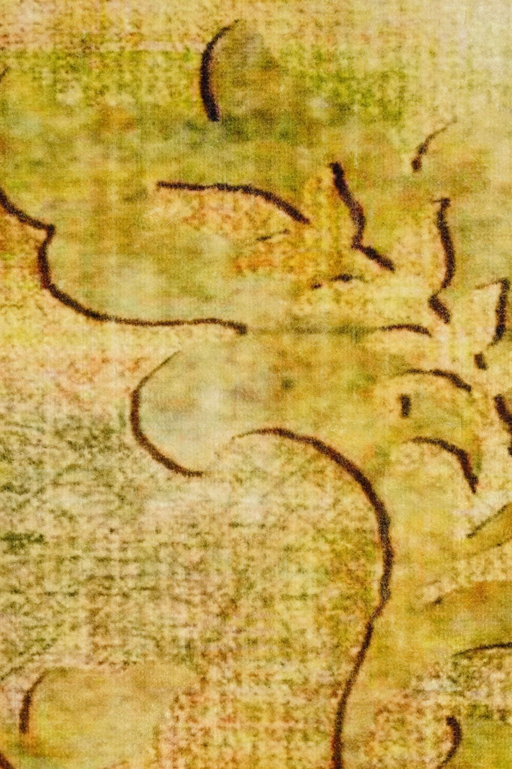 Fantezi 10095 Sarı Salon Halısı